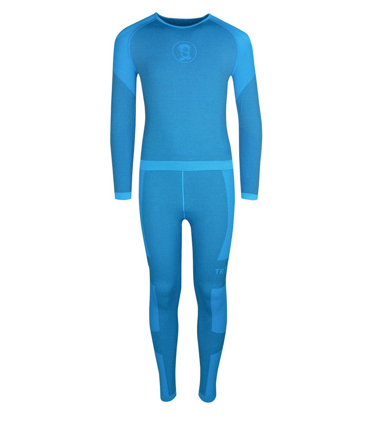 TROLLKIDS Kinder Multifunktionswäsche Set Hemsedal Azurblau