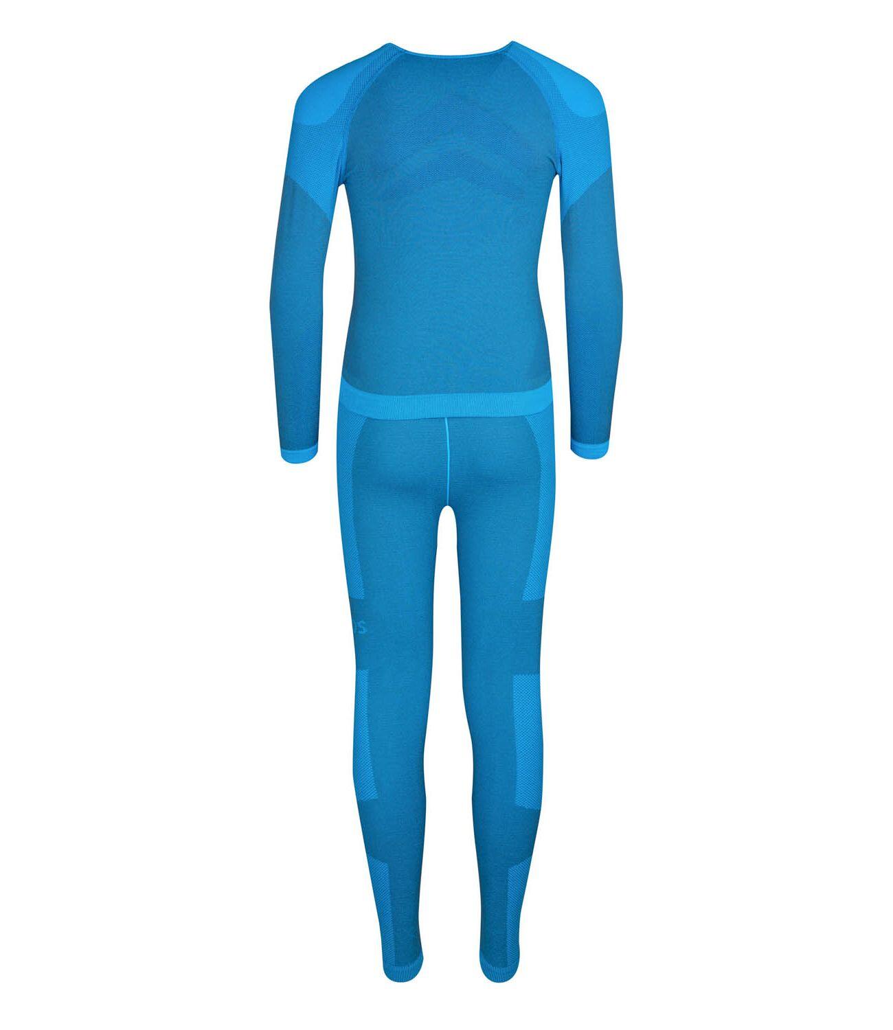 Ensemble de sous-vêtements multifonctionnels pour enfants Hemsedal bleu azur 2/3