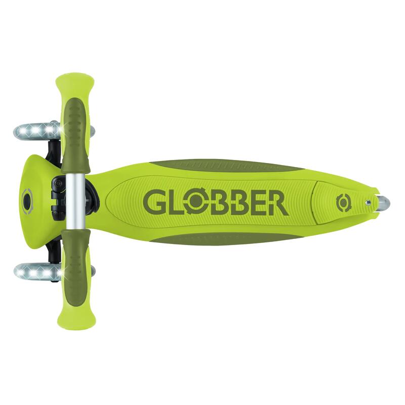 Globber Go Up Deluxe Işıklı Scooter - Yeşil