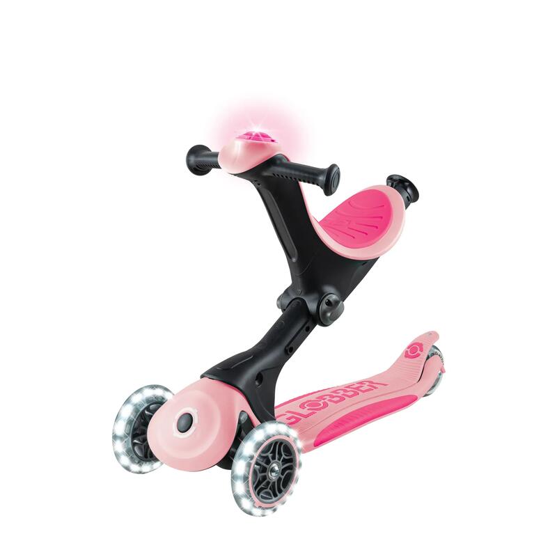 Globber Go Up Deluxe Işıklı Scooter - Pastel Pembe