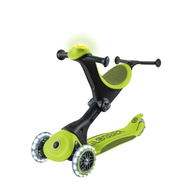 Globber Go Up Deluxe Işıklı Scooter - Yeşil