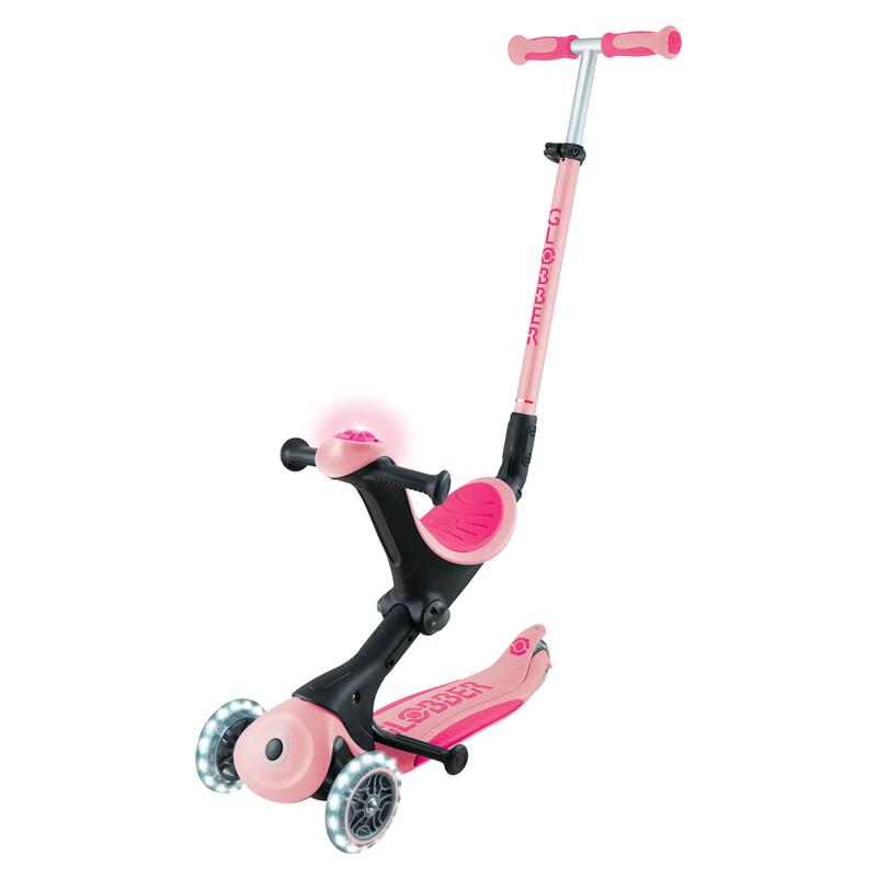 Globber Go Up Deluxe Işıklı Scooter - Pastel Pembe