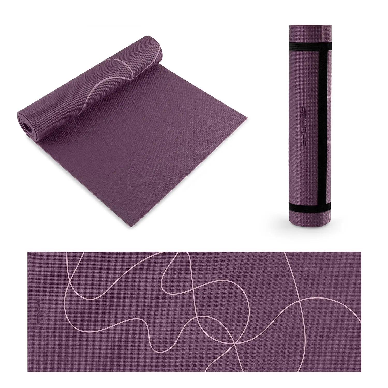 Mata do ćwiczeń, jogi, pilatesu lekka Spokey Lightmat 0,6 cm 1/8