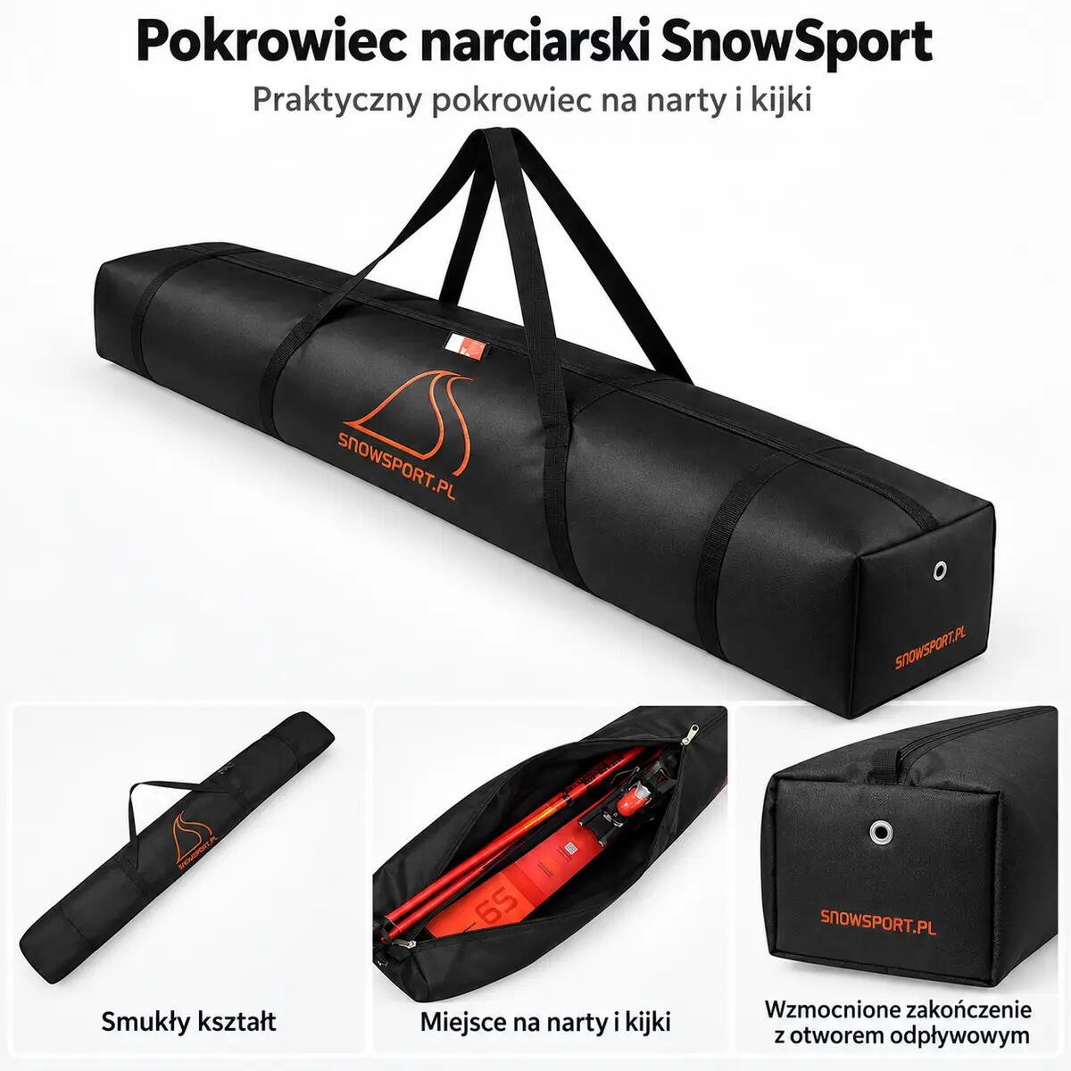 Pokrowiec na 2 pary nart Snowsport Prestige Double Ski Bag 5/15