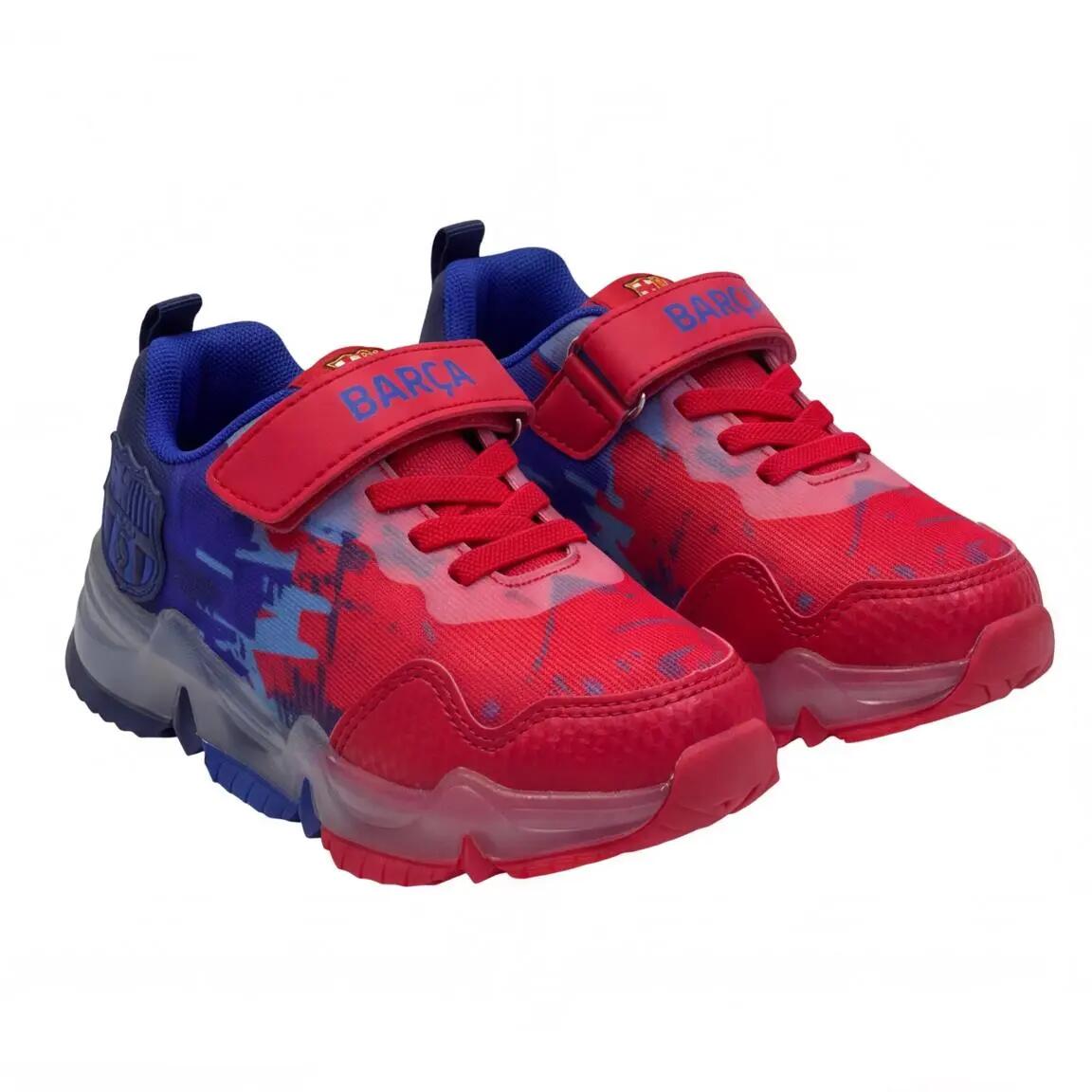 Sportschoenen FC Barcelona met Lichtjes voor Kinderen TPR-Zool Multicolor 4/5
