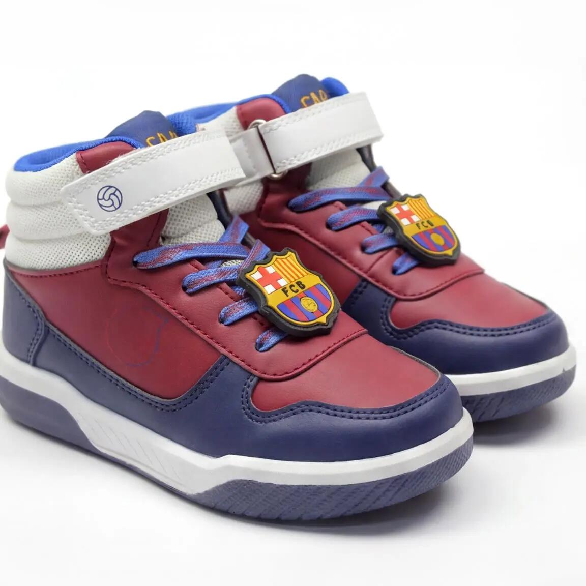 Zapatillas Deportivas FC Barcelona con Luces para Niños Suela de PVC Rojo Oscuro 4/5