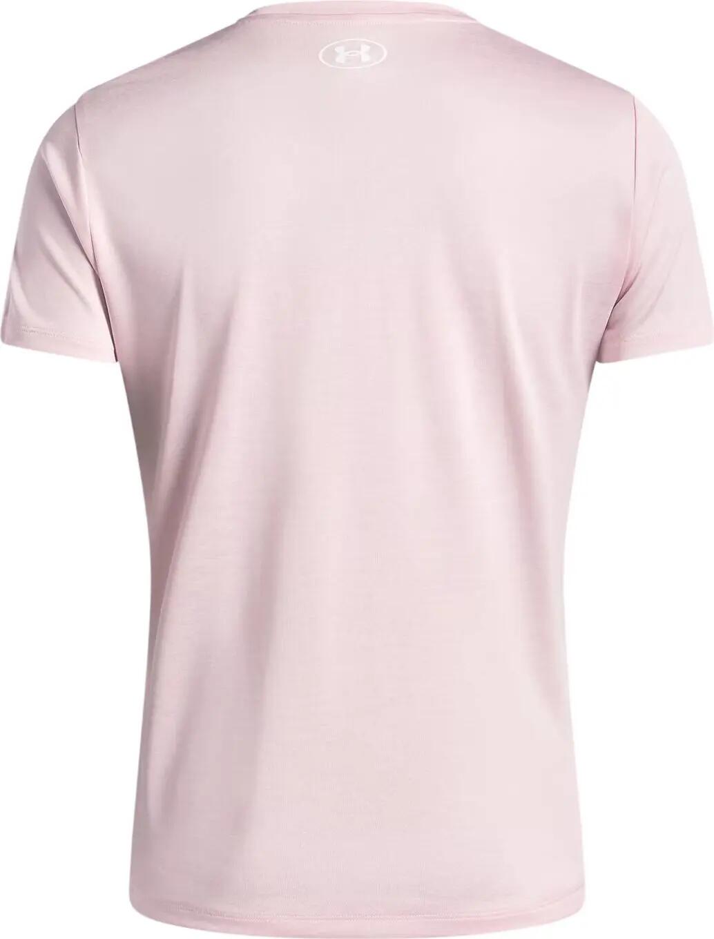 Maglietta Under Armour Tech Twist rosa da donna 4/4