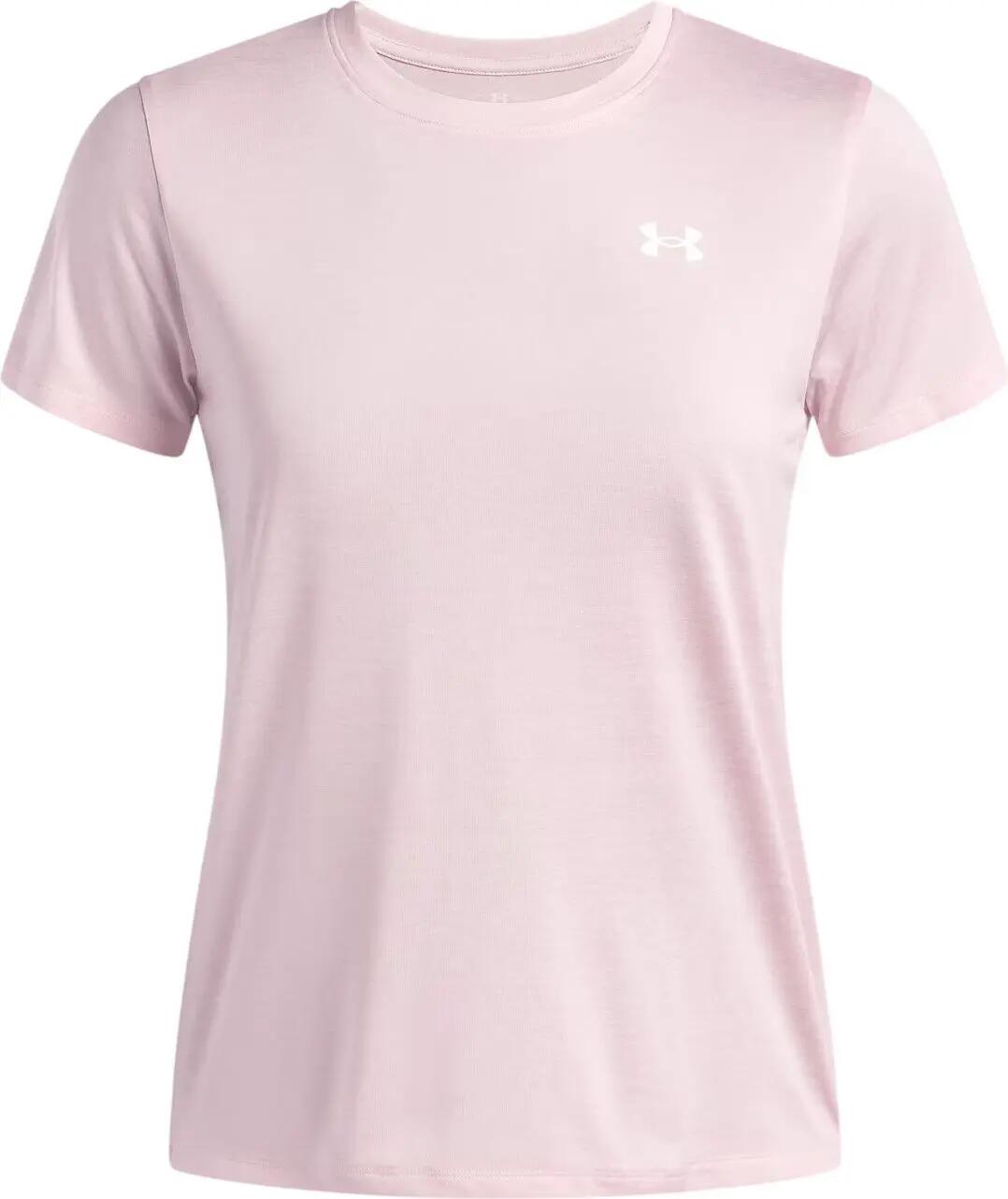 Maglietta Under Armour Tech Twist rosa da donna 3/4