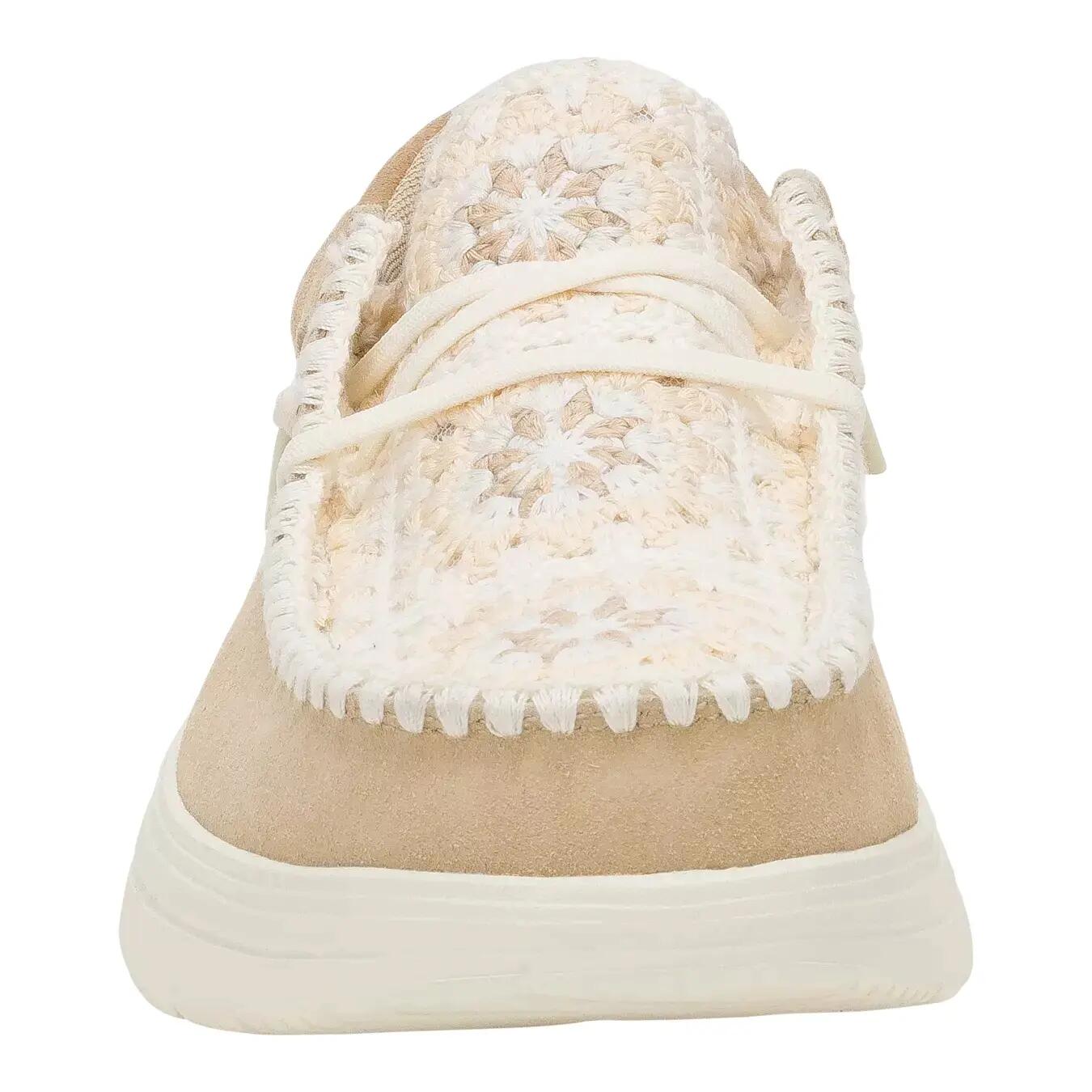 HeyDude Damskie Mokasyny Wendy Comf Suede Crochet 3/6