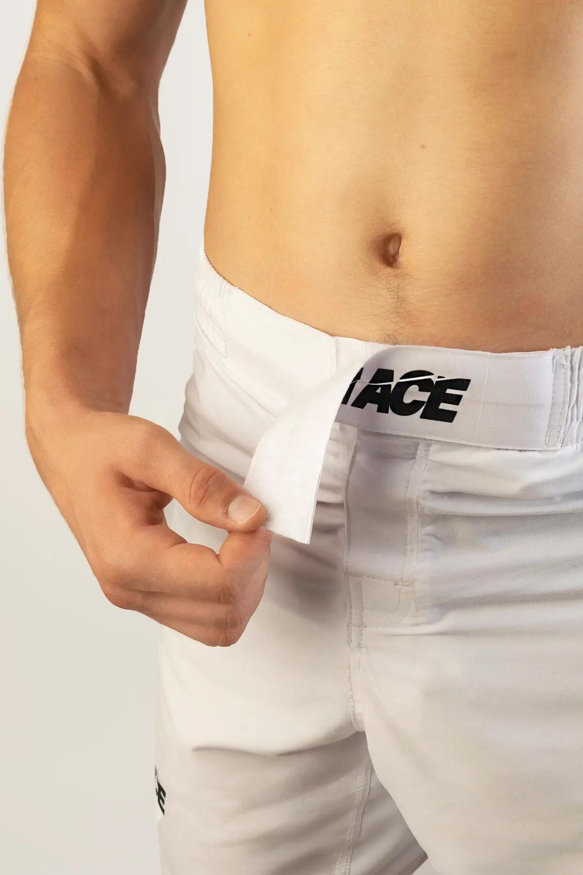 Calções Tenace FFG para MMA, BJJ e Grappling - branco 4/5