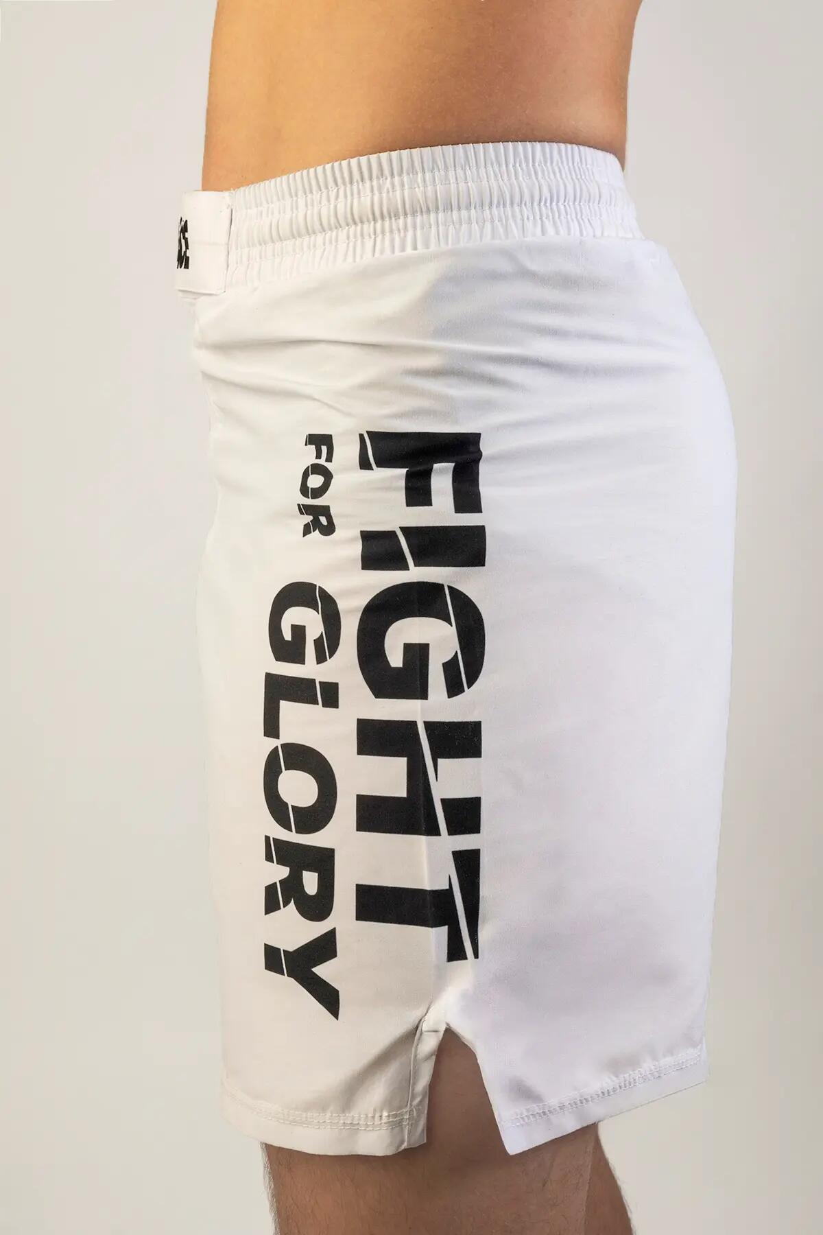 Calções Tenace FFG para MMA, BJJ e Grappling - branco 3/5