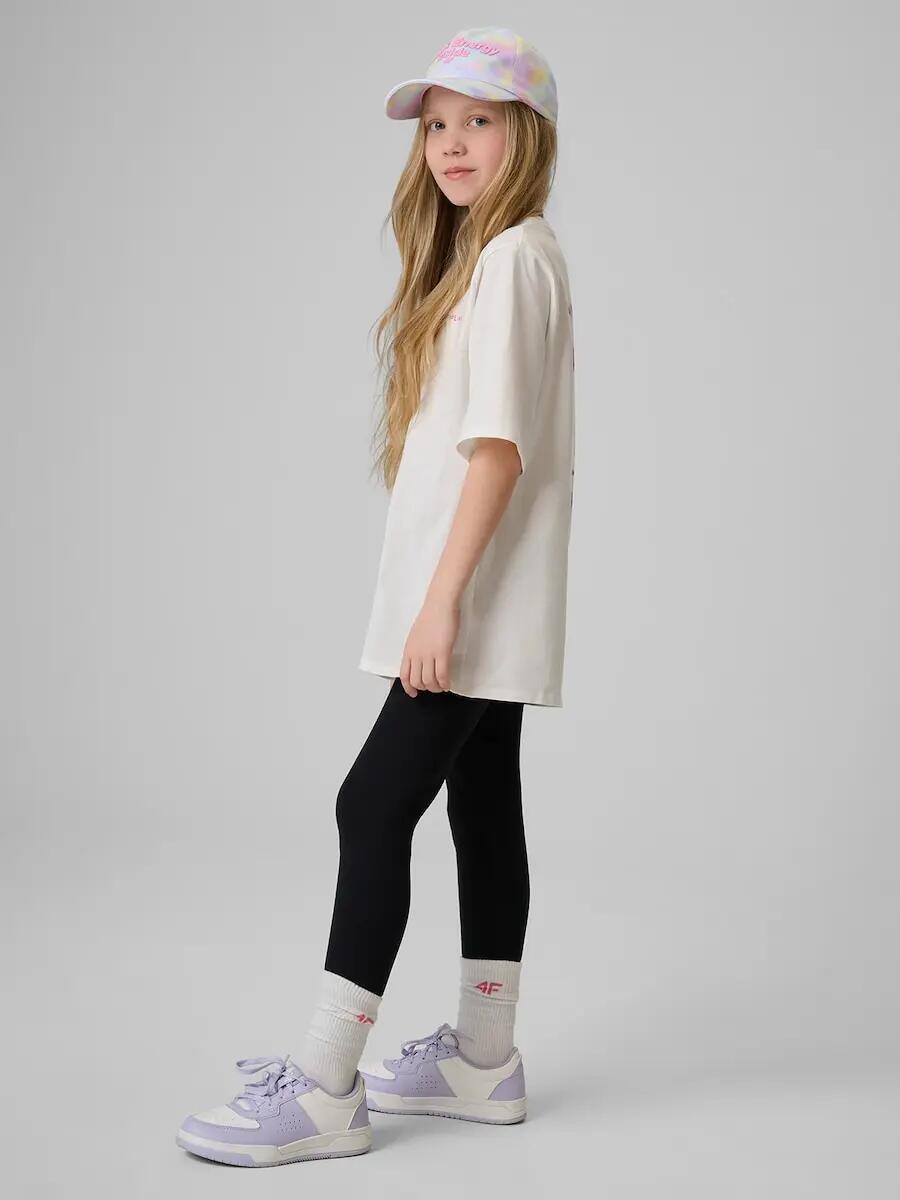 Legginsy dzianinowe dziewczęce 4F 4/7