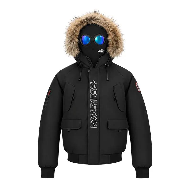 Chaqueta PEGA ONE Helvetica Hombre, Capucha con Pelo Sintético y Pasamontañas 3/7