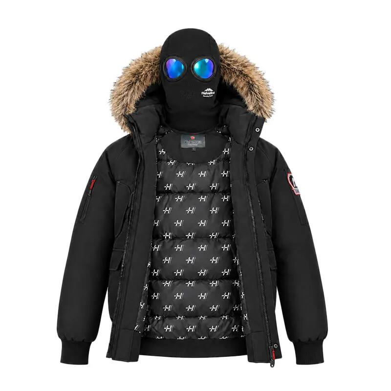 Chaqueta PEGA ONE Helvetica Hombre, Capucha con Pelo Sintético y Pasamontañas 5/7
