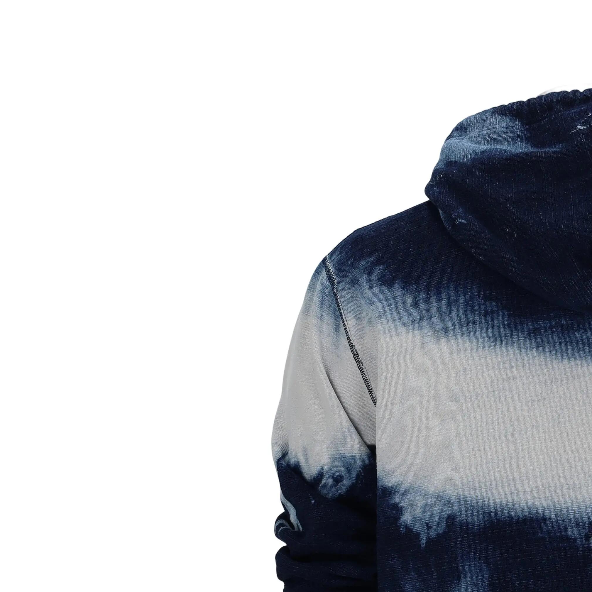 Seconde vie - Sweat à capuche Homme Tie-dye indigo - Excellent 9/15
