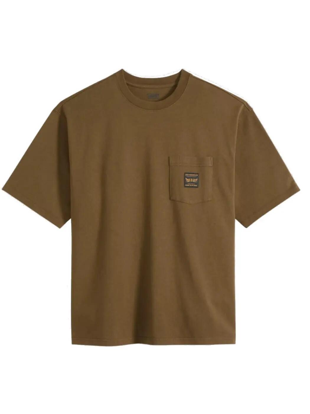 Camiseta Levis Workwear Hombre Marrón 1/4