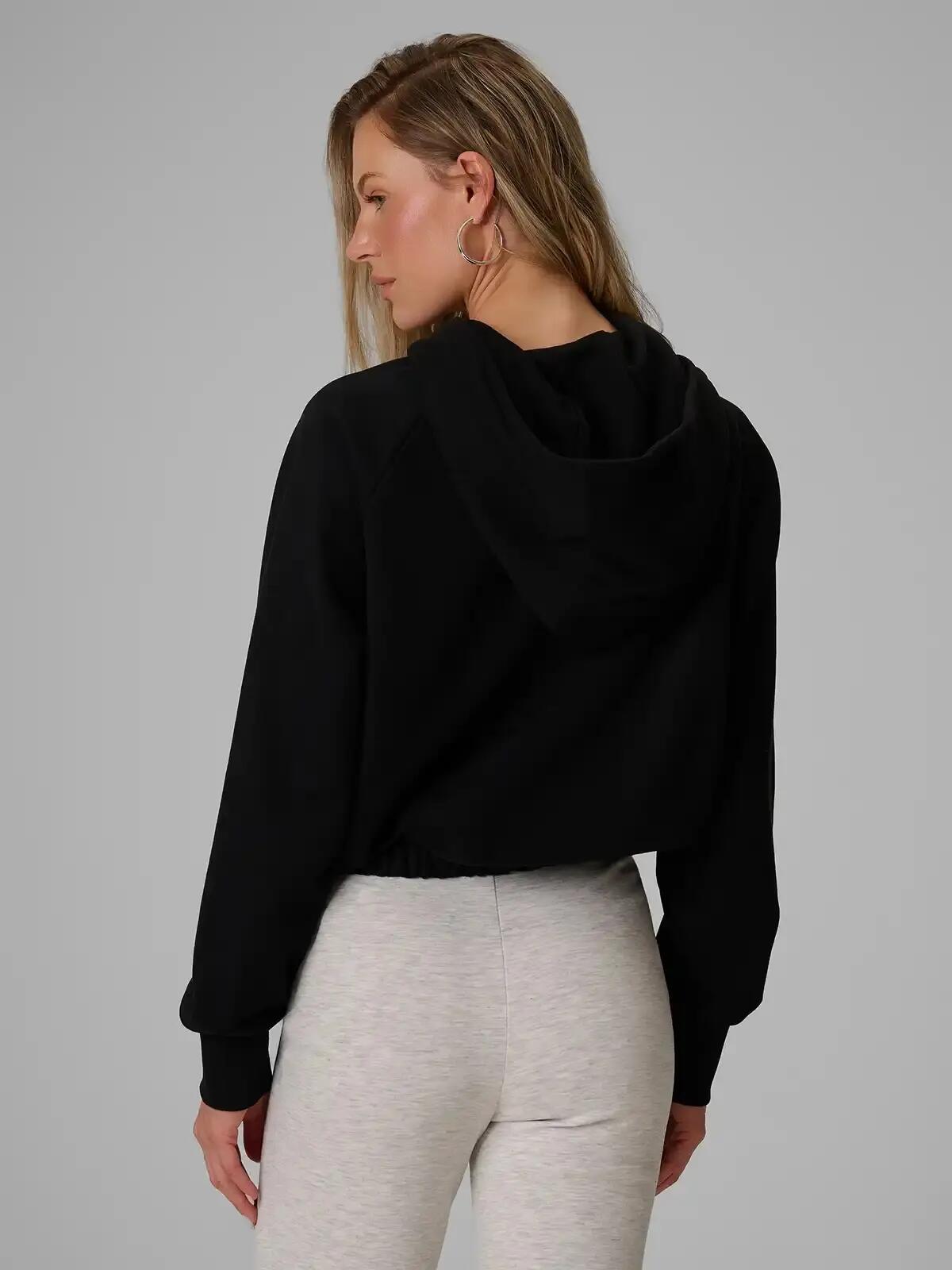 Bluza z kapturem i aplikacją z dekoracyjnych jetów damska 4F 4FWAW26TSWSF2670 2/7