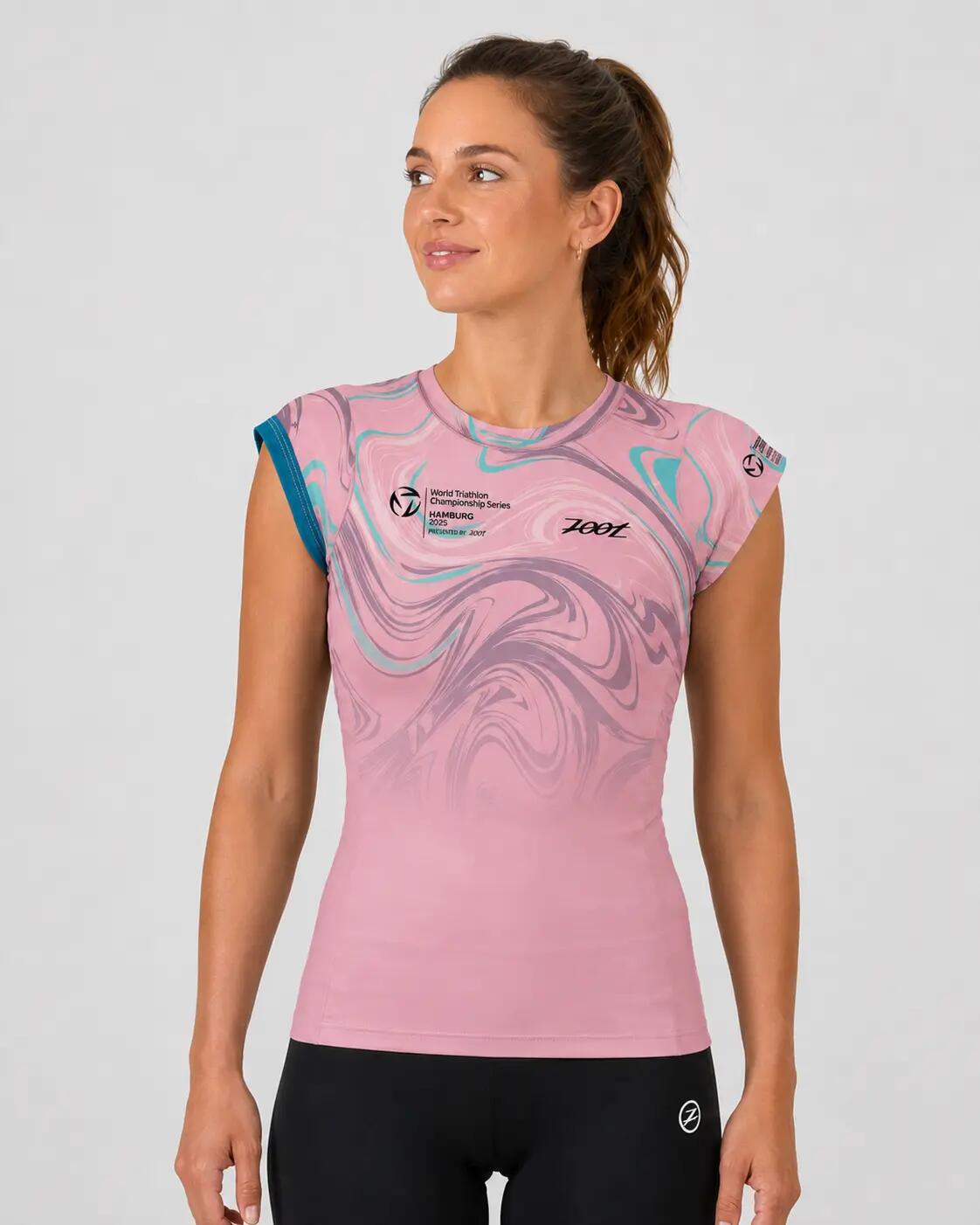 Damen LTD Run Tee - Hamburg 2025 1/2