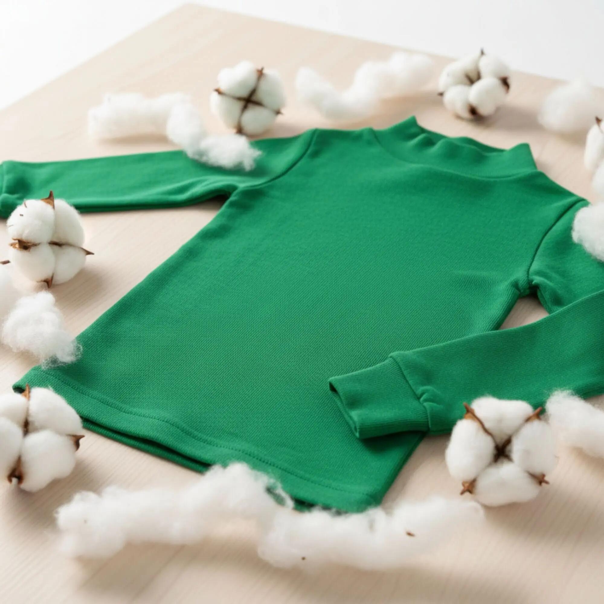 T-Shirt Térmica Manga Comprida Criança BABIDU Punt Nou Verde Relva 4/7