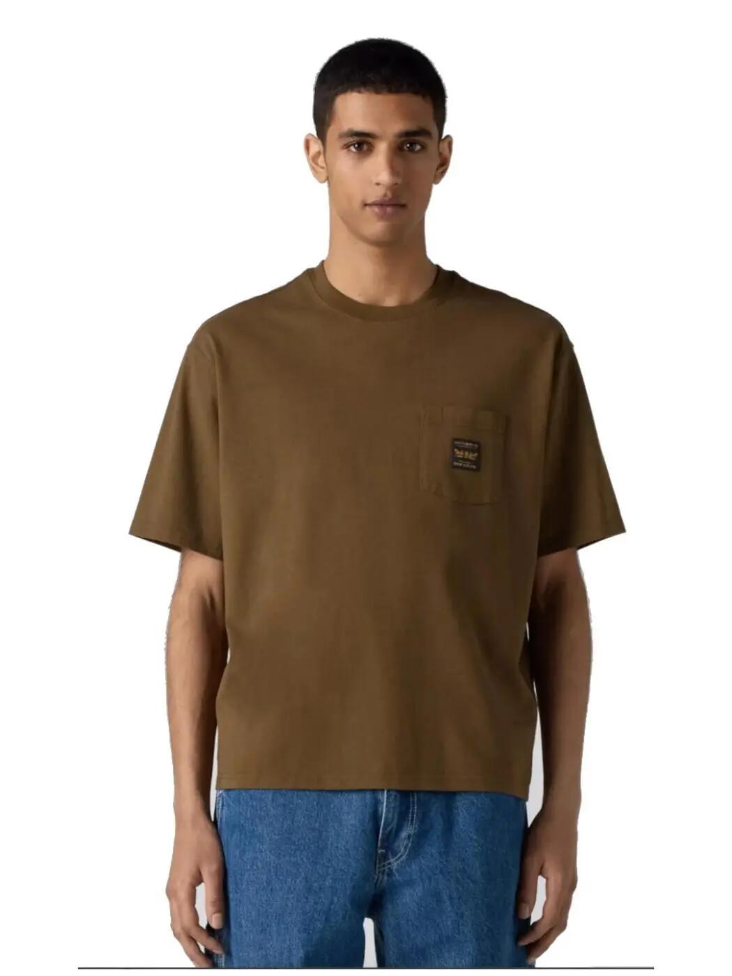 Camiseta Levis Workwear Hombre Marrón 2/4