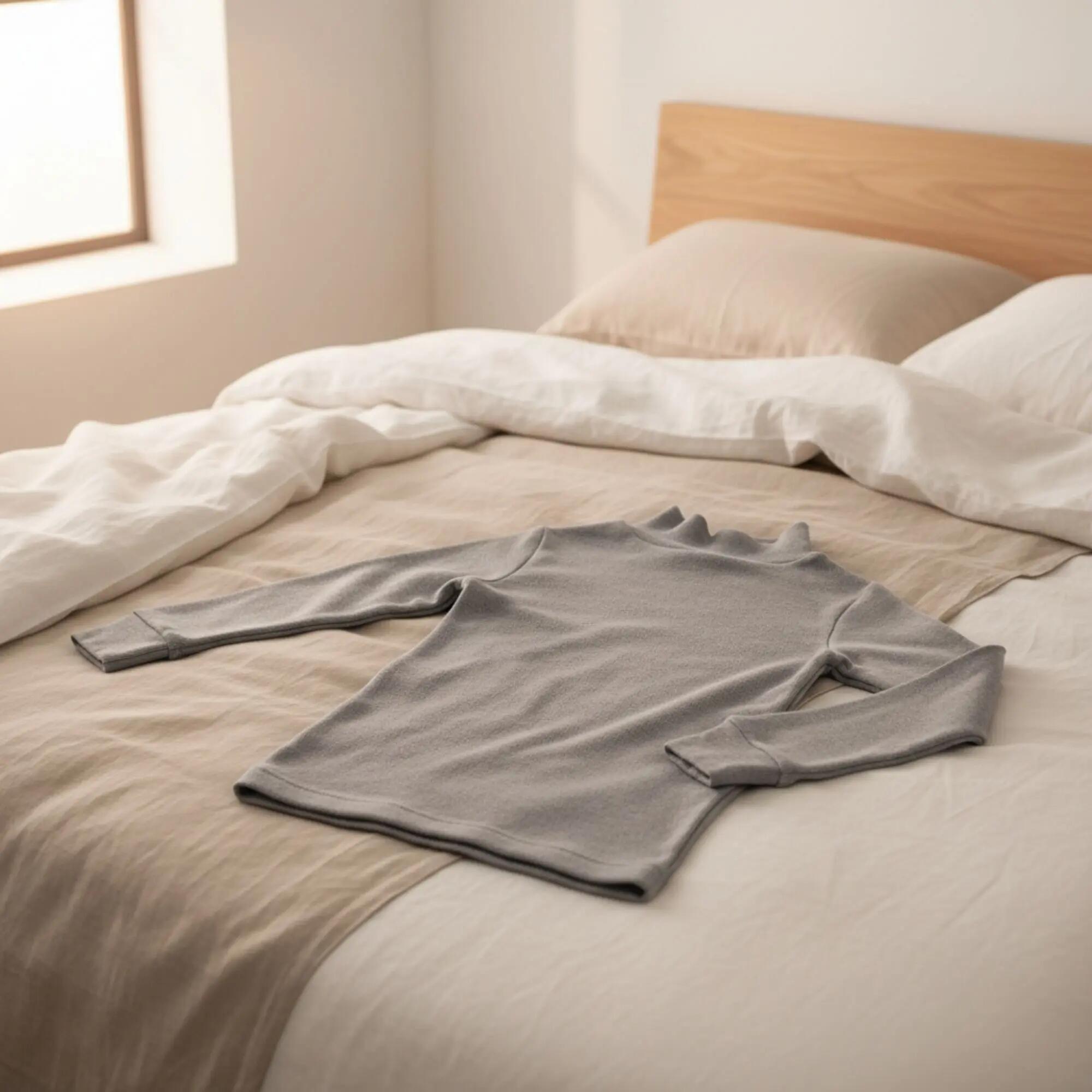 T-Shirt Térmica Manga Comprida Criança BABIDU Punt Nou Cinzenta 2/7