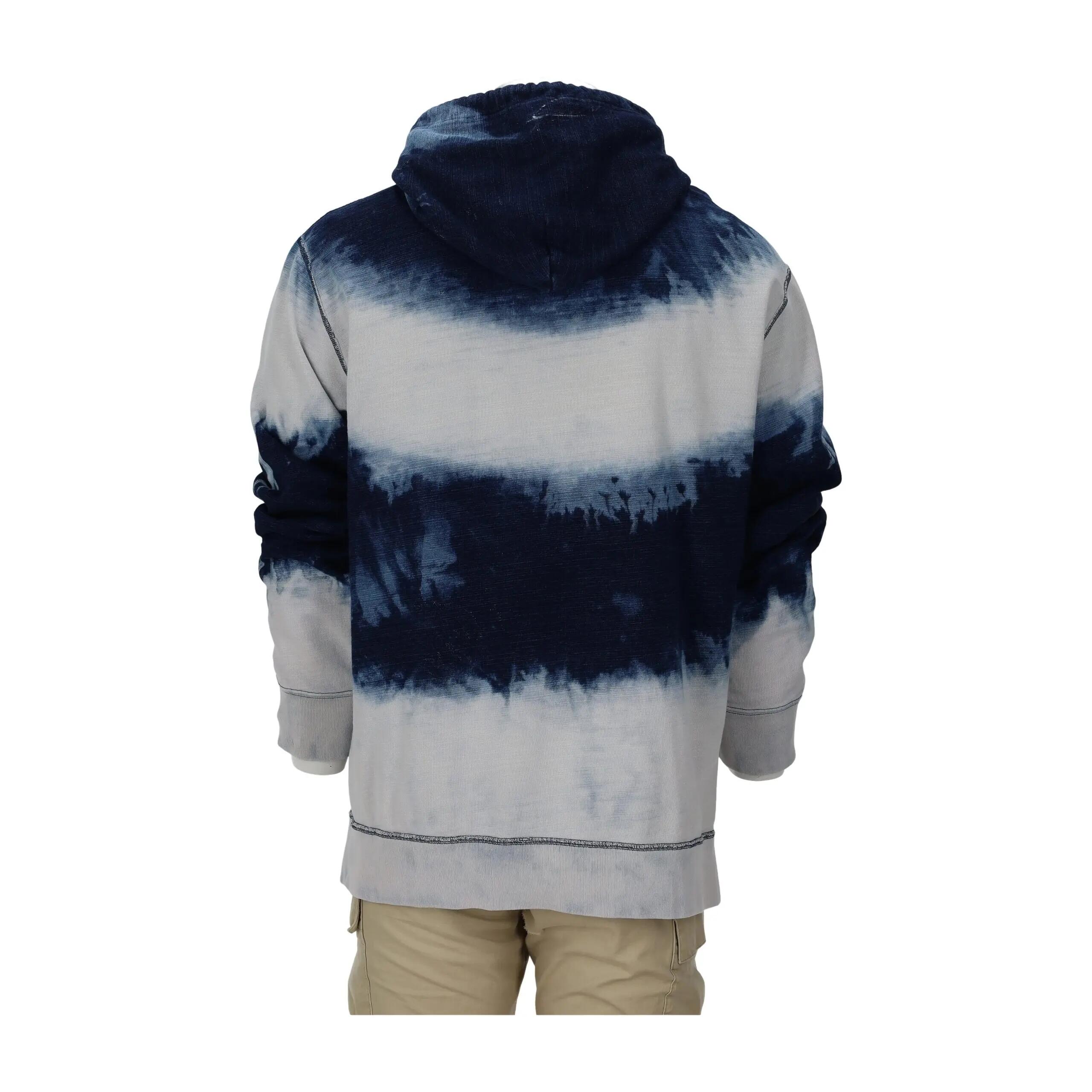 Seconde vie - Sweat à capuche Homme Tie-dye indigo - Excellent 2/15