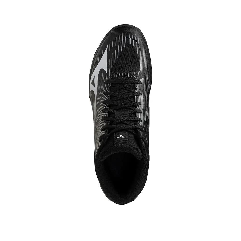 Scarpe sportive Mizuno Lightning Select Mid Nero/Bianco/Grigio ultime 5/5