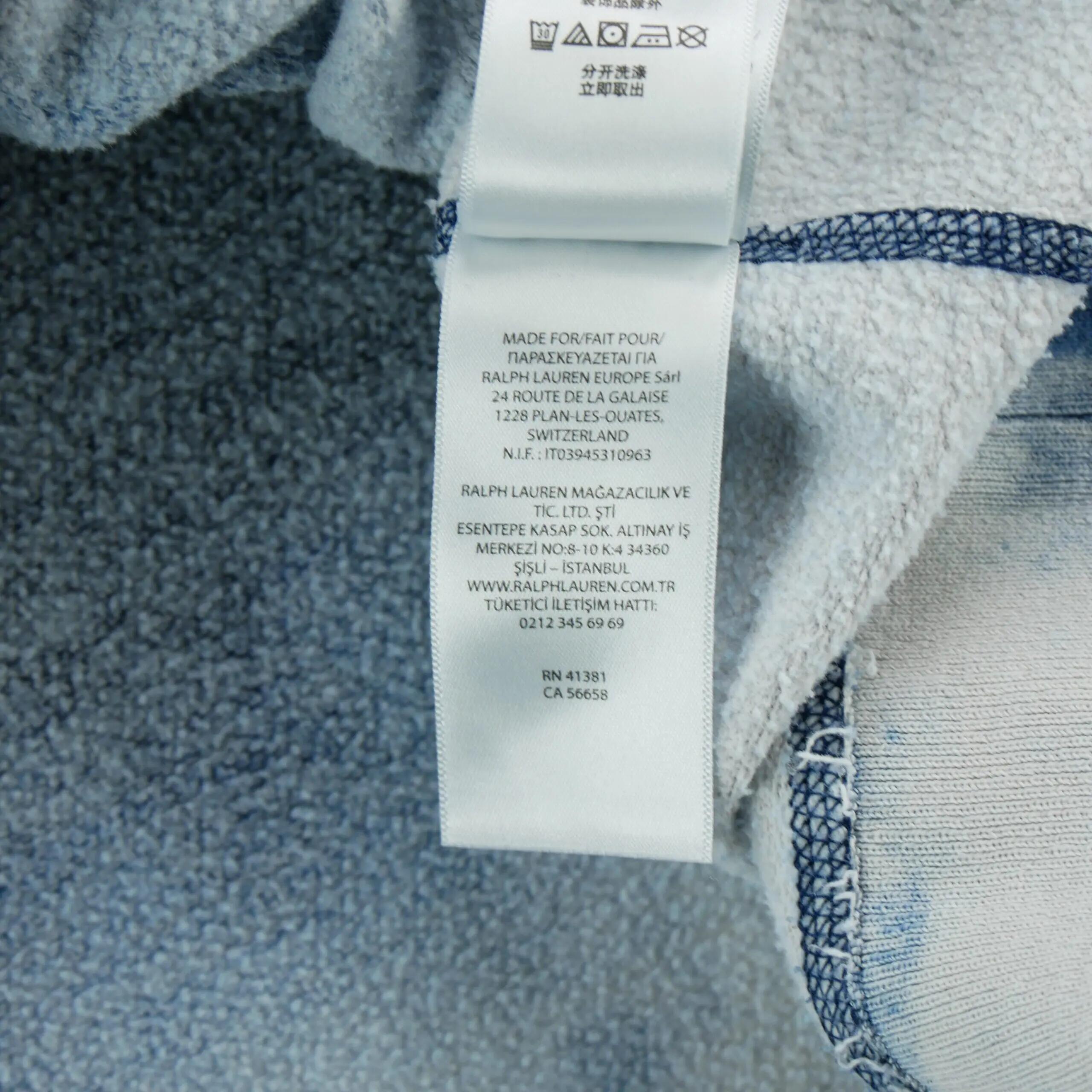 Seconde vie - Sweat à capuche Homme Tie-dye indigo - Excellent 15/15