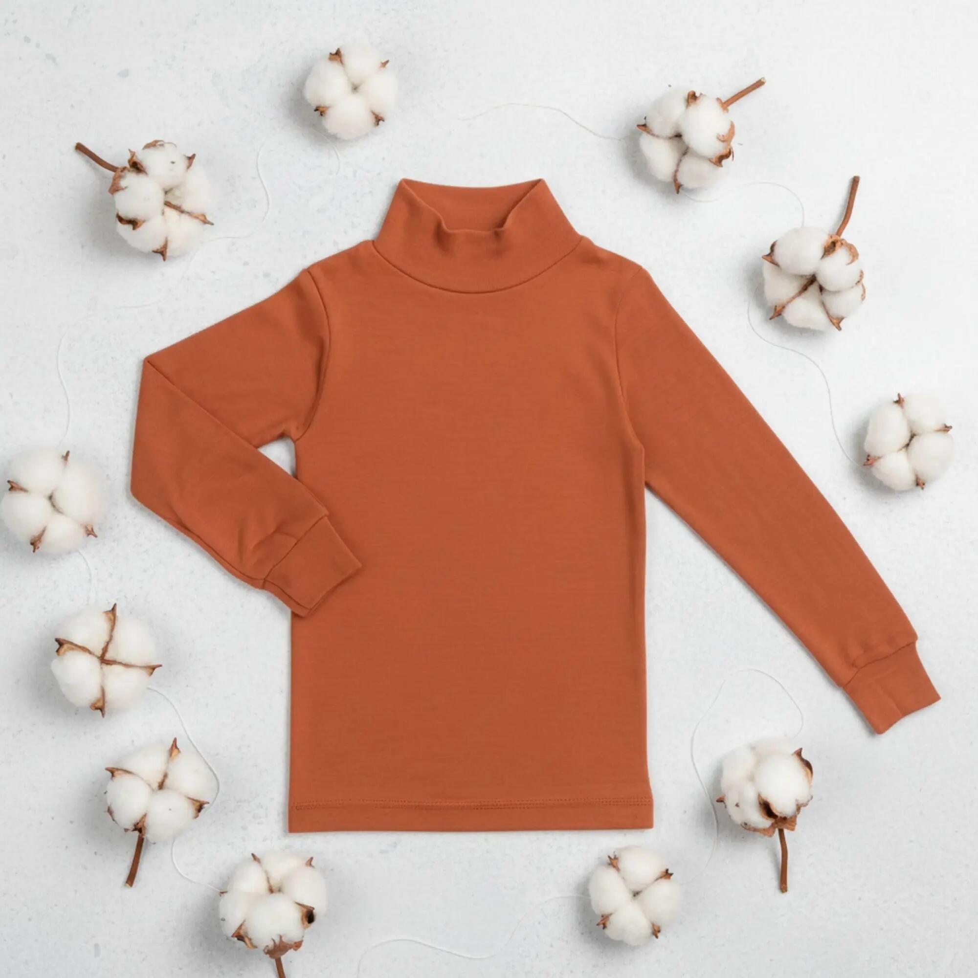 T-Shirt Térmica Manga Comprida Criança BABIDU Punt Nou Laranja Toranja 4/7