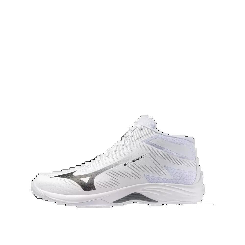 Buty sportowe Mizuno Lightning Select MID Białe/Czarne 2/6