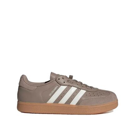 Chaussures de vélo Adidas Velosamba Cuir Marron/Blanc/Noir