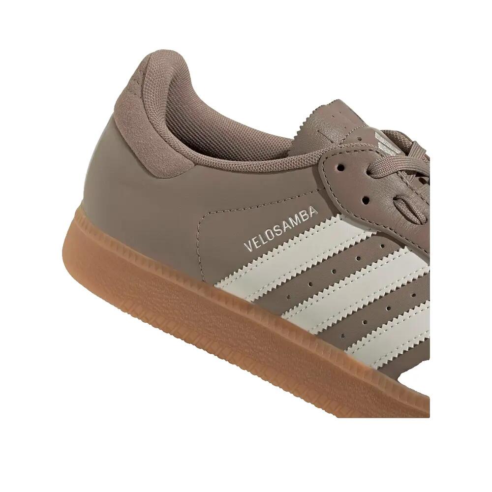 Chaussures de vélo Adidas Velosamba Cuir Marron/Blanc/Noir 8/8