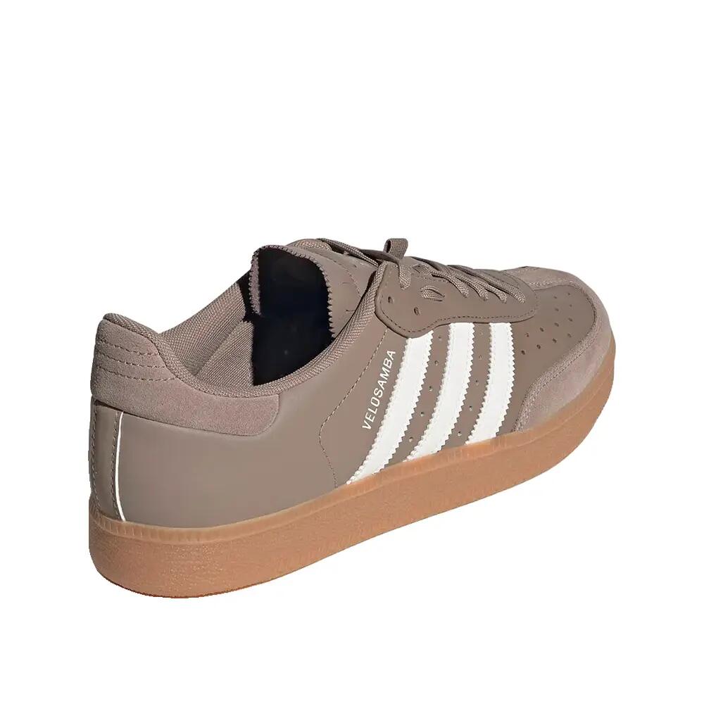 Chaussures de vélo Adidas Velosamba Cuir Marron/Blanc/Noir 4/8