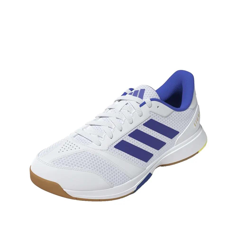 Scarpe da sala adidas Ligra 8 Bianche 7/8