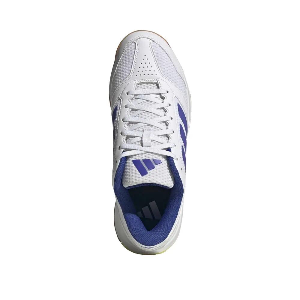 Scarpe da sala adidas Ligra 8 Bianche 5/8