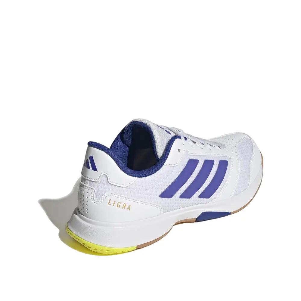 Scarpe da sala adidas Ligra 8 Bianche 3/8