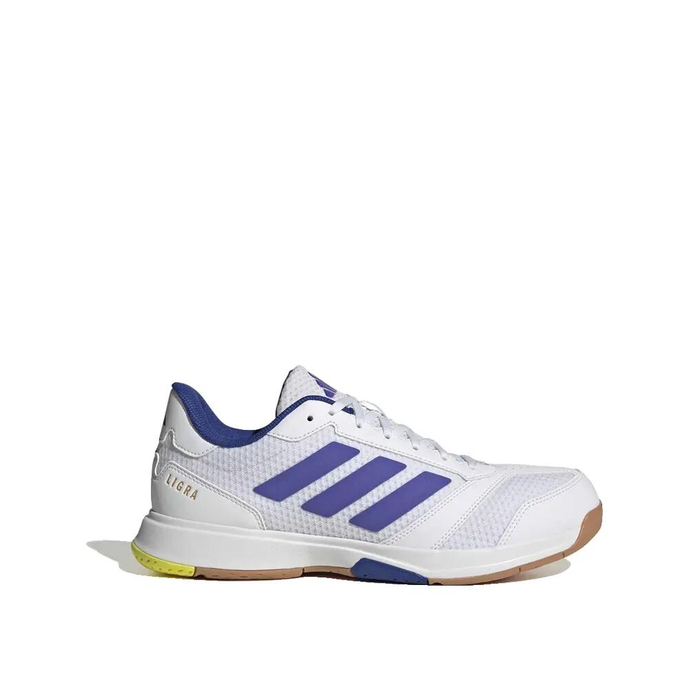Scarpe da sala adidas Ligra 8 Bianche 2/8