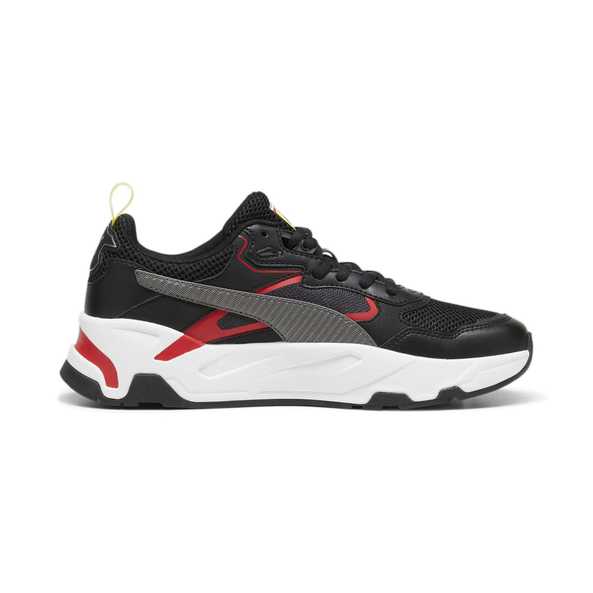 Sapatos PUMA Ferrari Trinity Preto/Branco/Vermelho 4/7