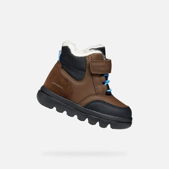 Bottines Bébé Garçon WILLABOOM BABY BOY Marron Foncé/Noir