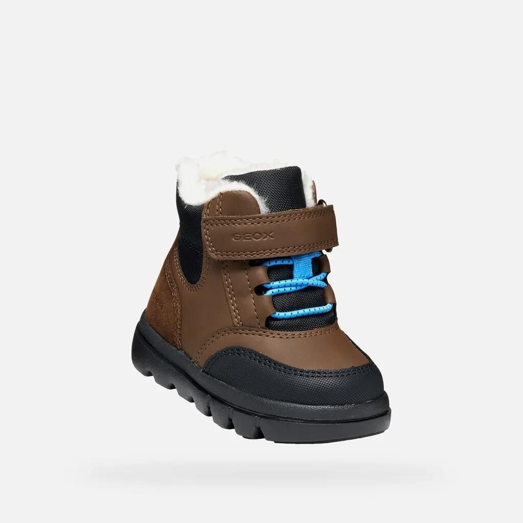 Bottines Bébé Garçon WILLABOOM BABY BOY Marron Foncé/Noir 5/7