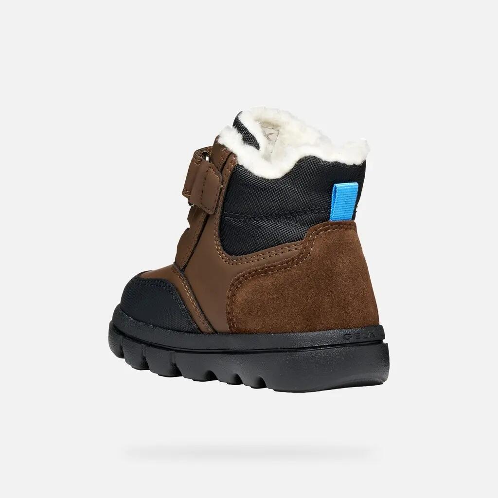 Bottines Bébé Garçon WILLABOOM BABY BOY Marron Foncé/Noir 4/7
