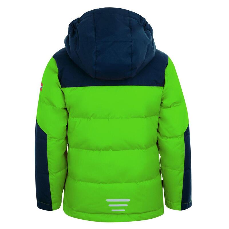 Doudoune Narvik XT pour enfants, imperméable vert clair/bleu marine