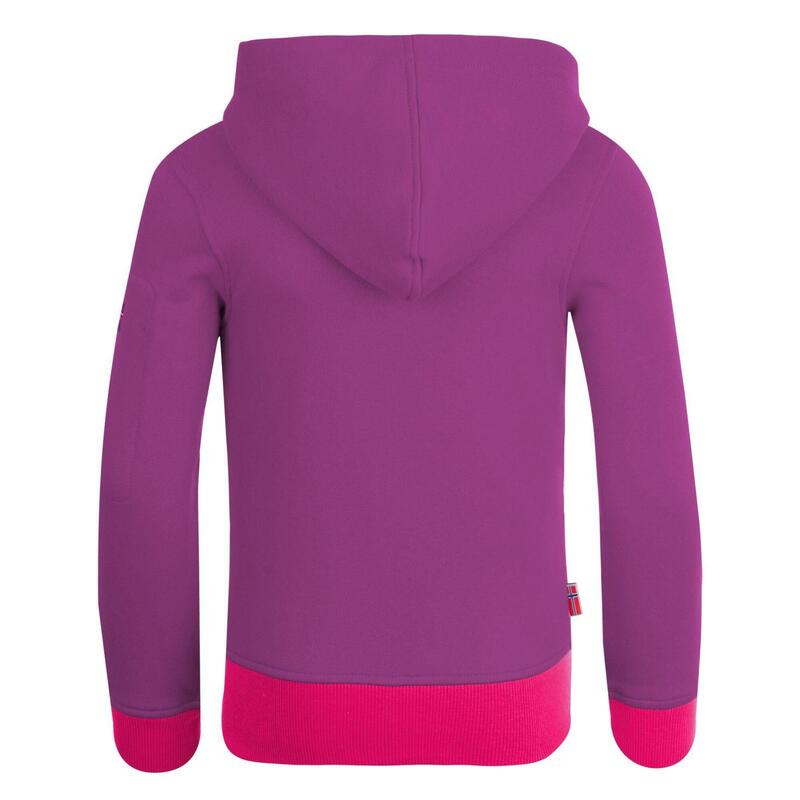 Kinder Hoodie Pullover Sortland Lila/Magenta