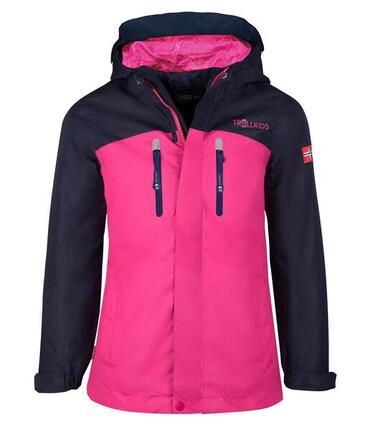 Veste de pluie pour enfants Nusfjord Imperméable Bleu marine / Magenta