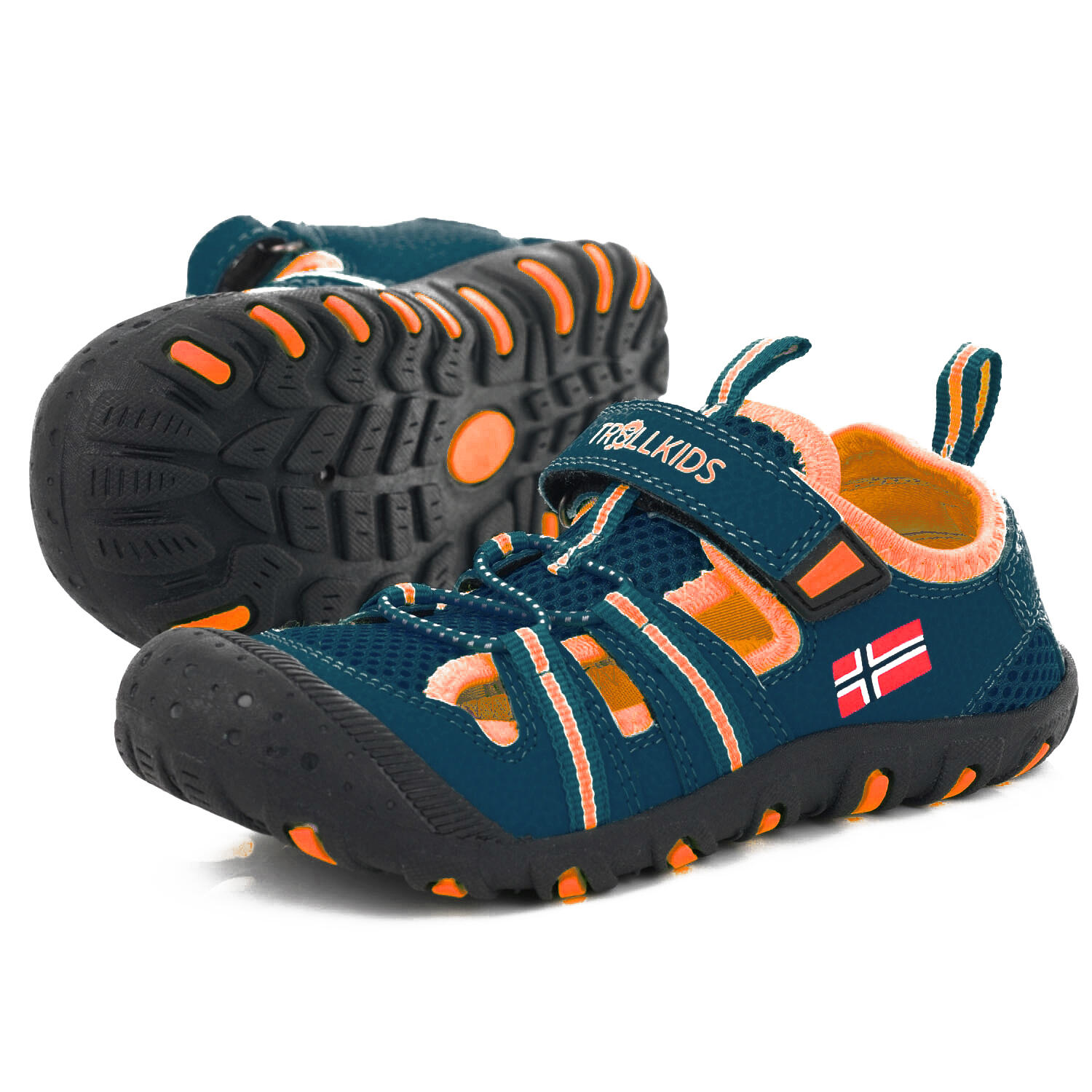 Children's sandal Sandefjord Mystik Blue / Orange