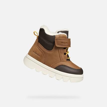 Bottines Bébé Garçon WILLABOOM BABY BOY Marron Foncé/Noir