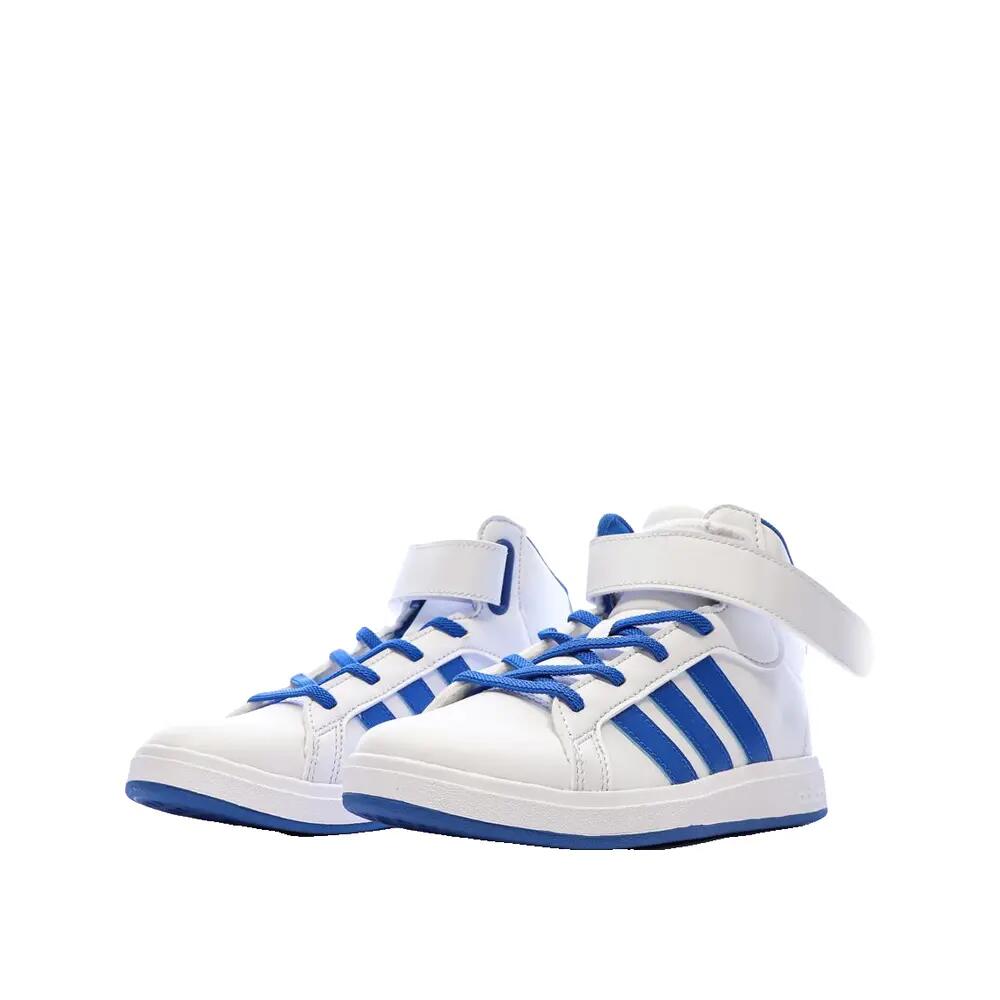 Zapatos Adidas Grand Court Mid Niño Blanco/Azul 7/8