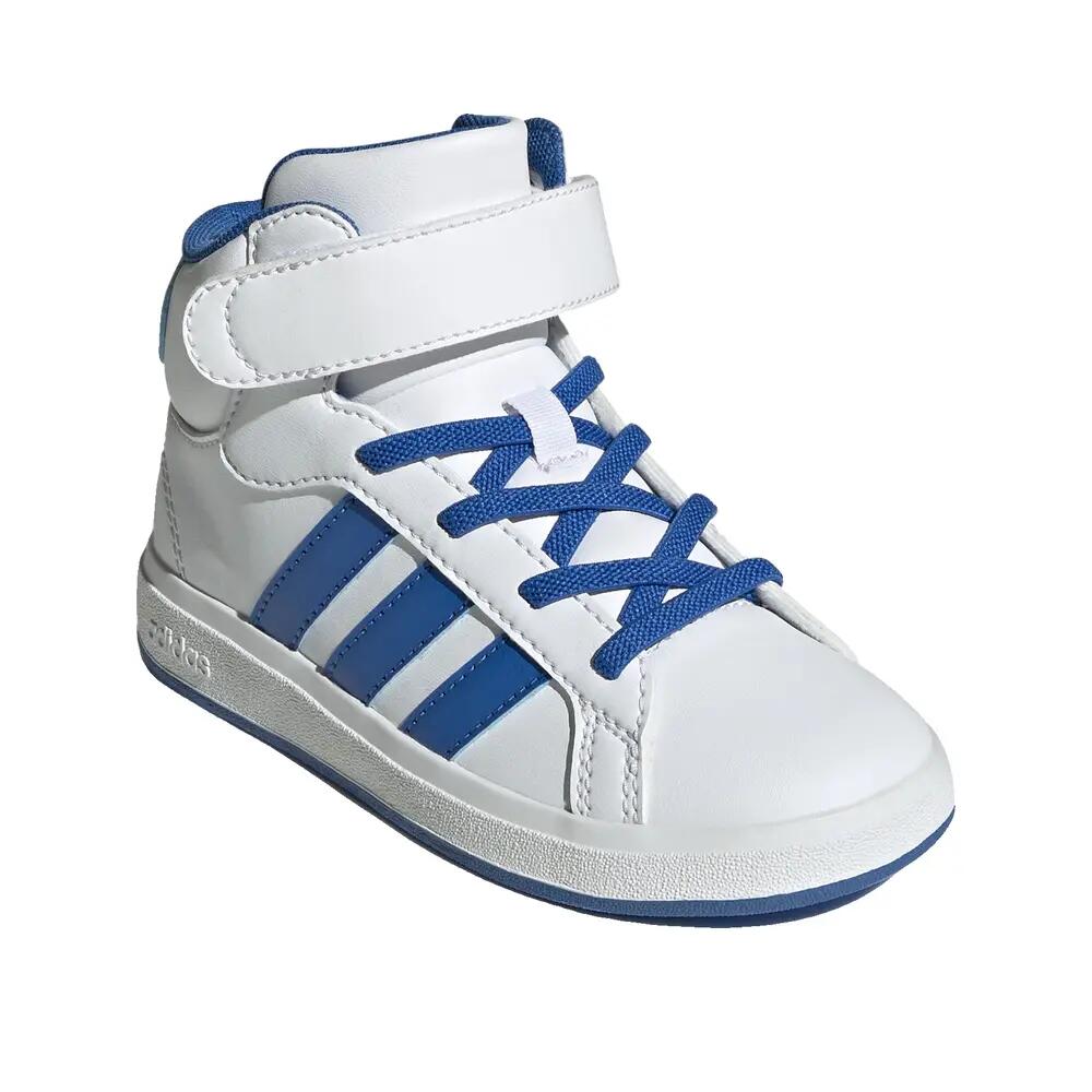 Zapatos Adidas Grand Court Mid Niño Blanco/Azul 6/8