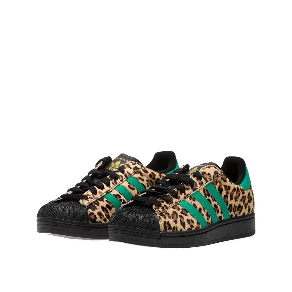 Zapatillas Adidas Superstar II Leopardo Verde 5/6