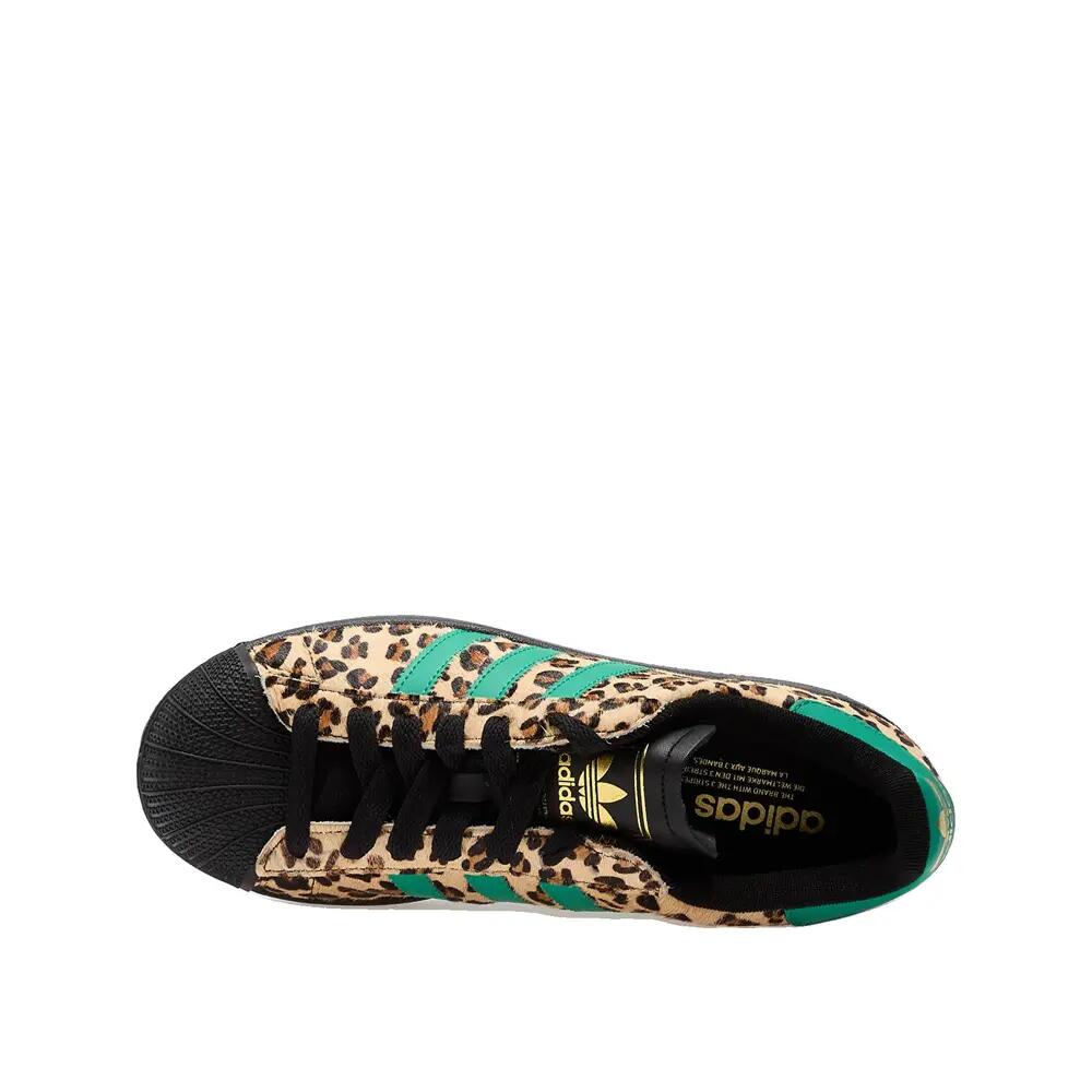 Zapatillas Adidas Superstar II Leopardo Verde 3/6